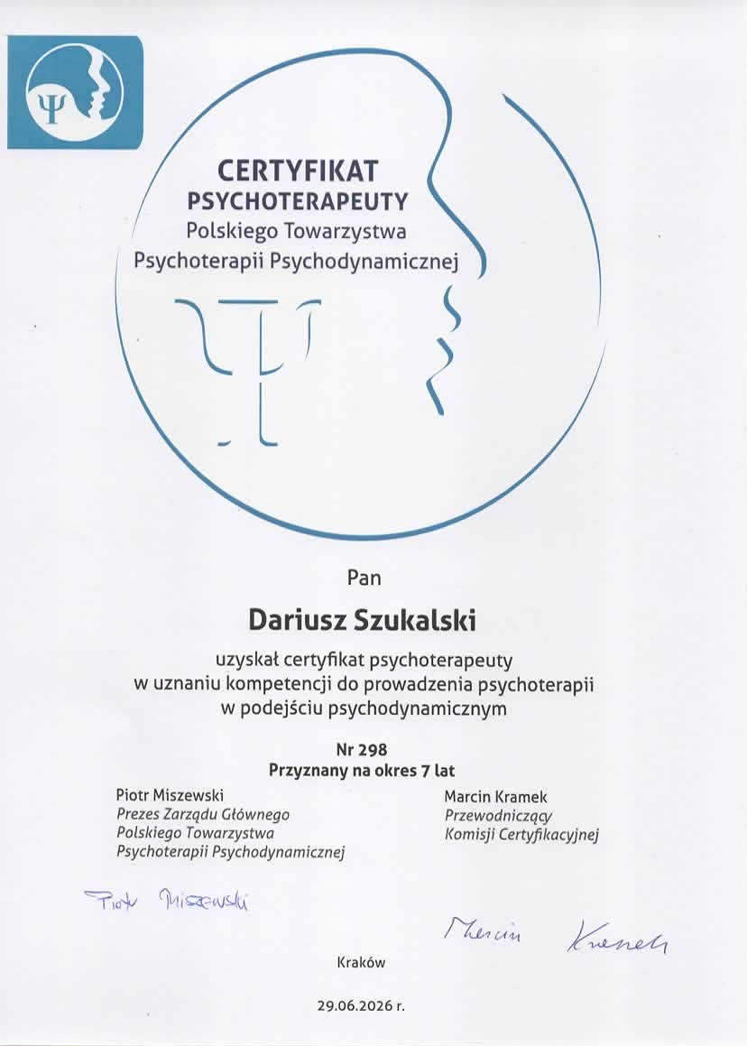kwalifikacje - dariusz szukalski